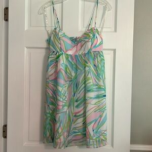 Lilly Pulitzer silk seagrass spaghetti strap cocktail dress 👗